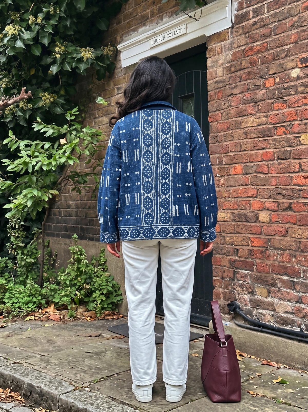 Indigo Dash Block Print TNT Jacket