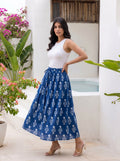 Indigo Bloom Skirt