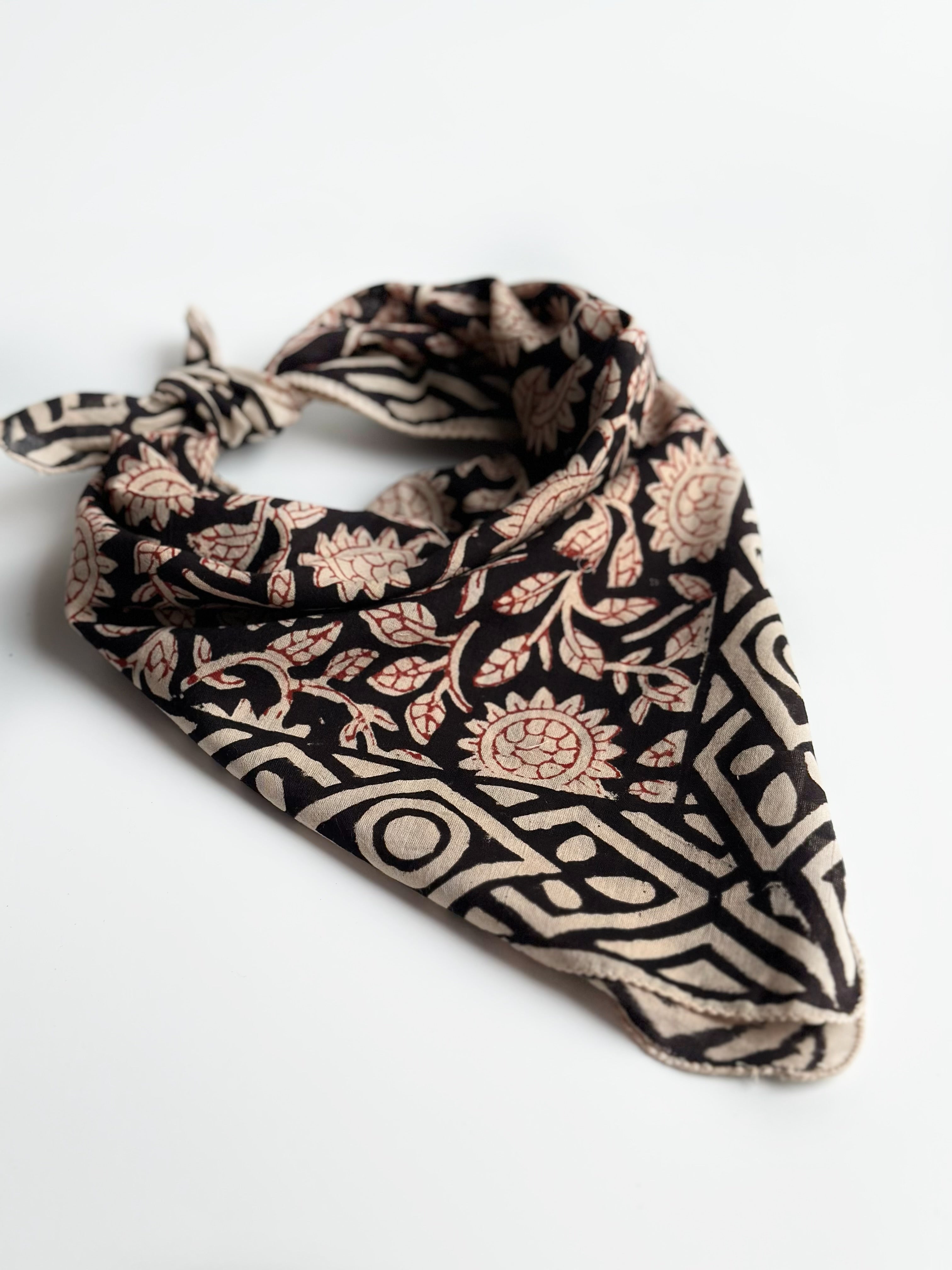 Midnight Floral Cotton Bandana (Pack of 2)