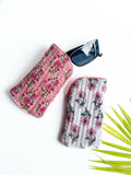 Handcrafted Quilted Cotton Sunglasses cases – Pack of 2