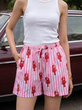 Pink Stripe Lobster Shorts