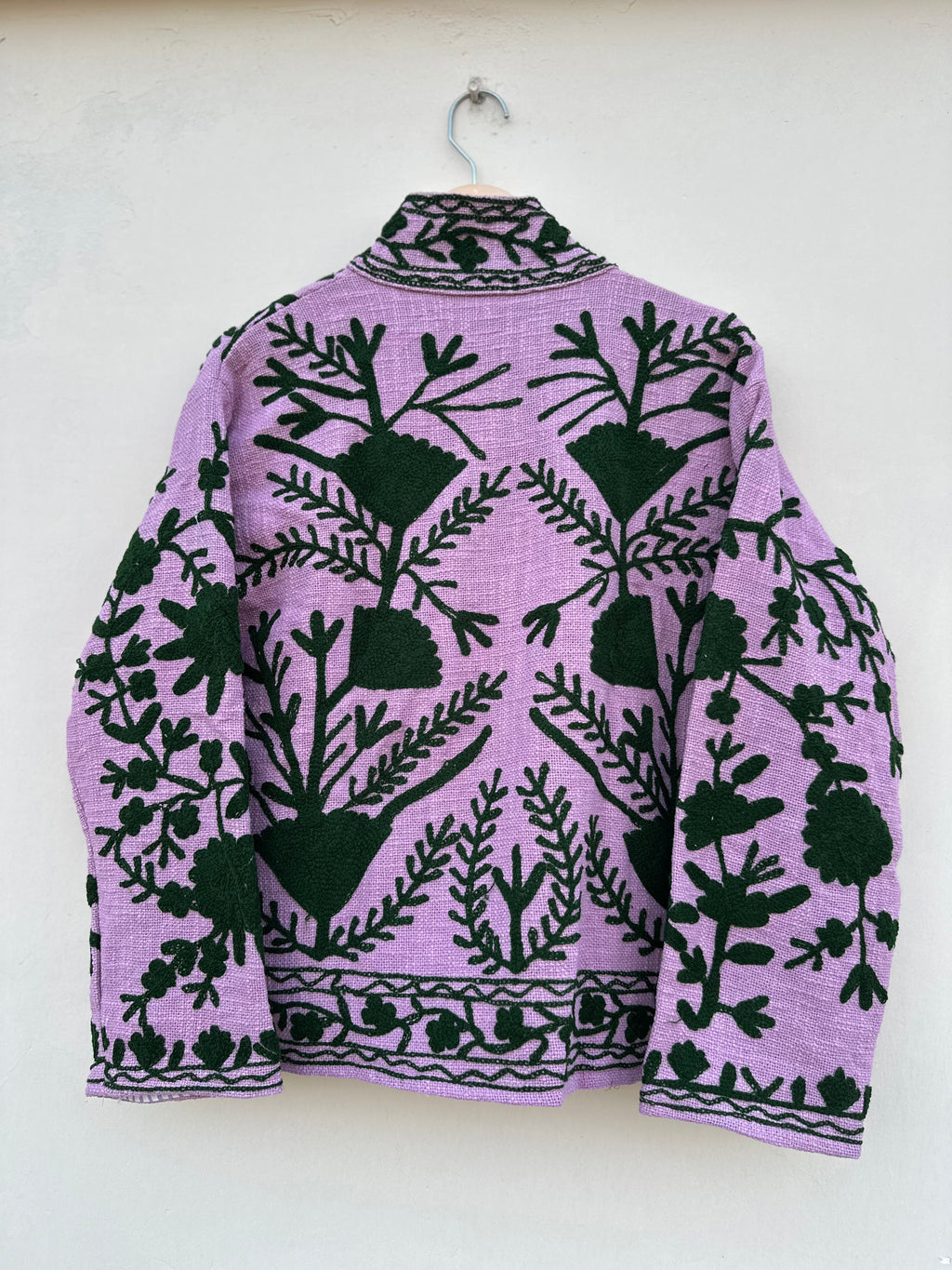 Lilac Suzani Embroidered TNT Jacket