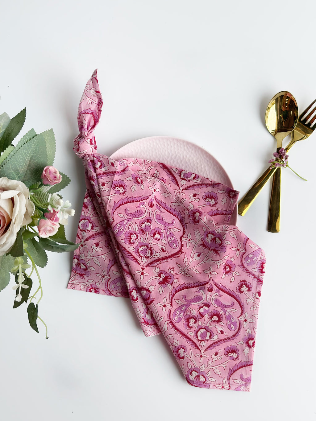 Rose Paisley Garden Cotton Napkin (Set of 6)