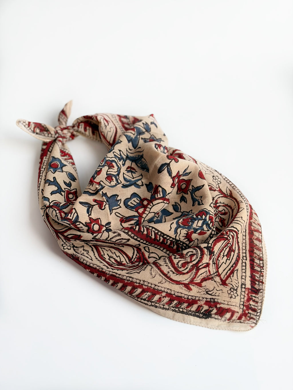 Ivory Bloom Cotton Bandana (Pack of 2)