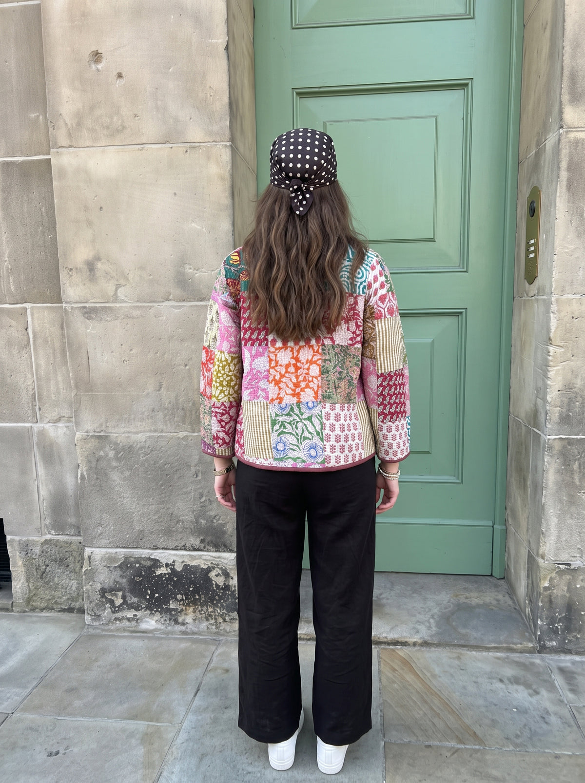 Patchwork Handblock Quilted Cotton Jacket