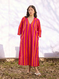 Candy Pink Pop Cotton Kurta Dress