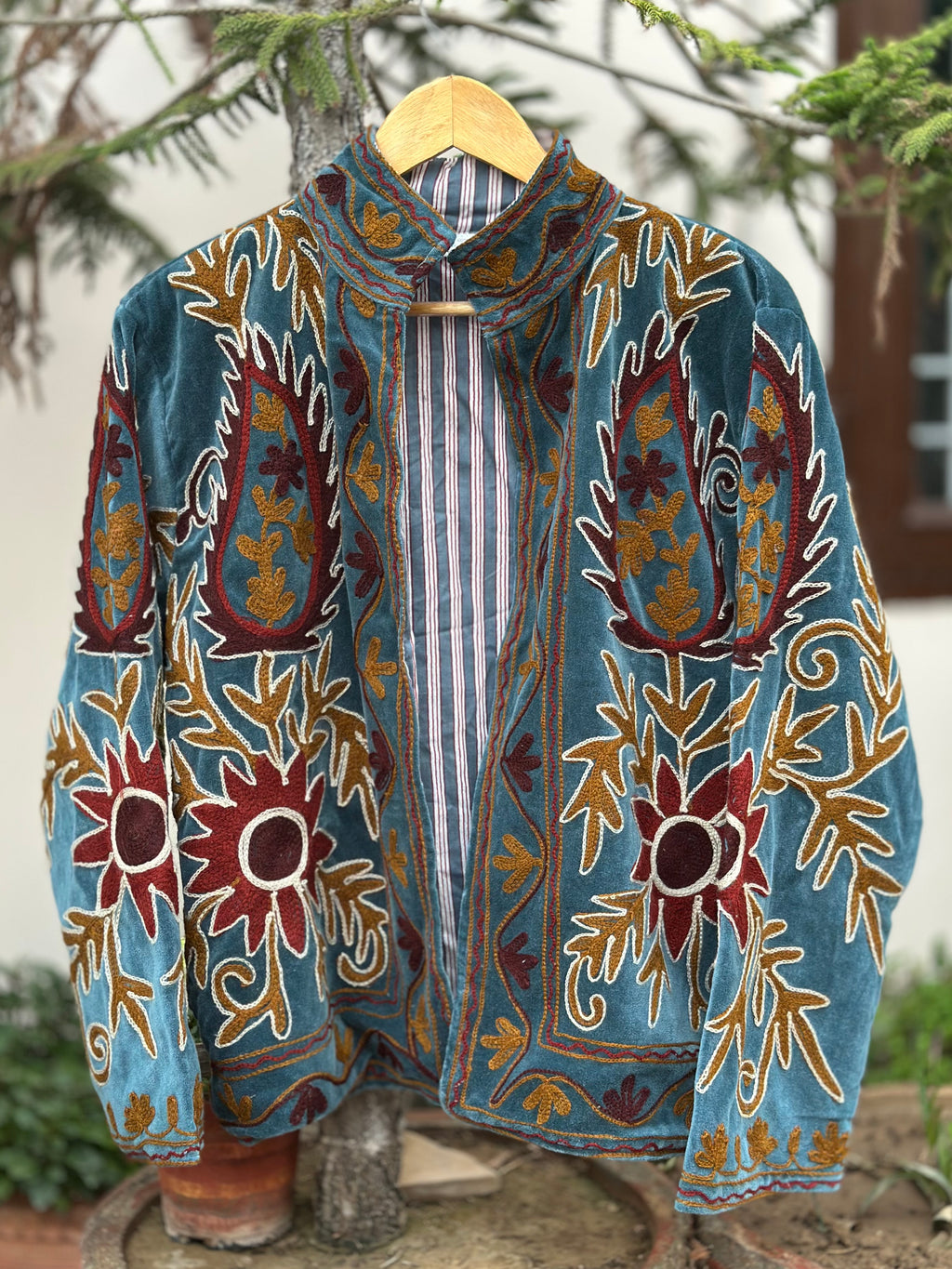 Royal Paisley Suzani Velvet Jacket