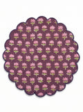 Lotus Bloom Handcrafted Quilted Placemats Set of 6