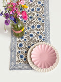 Blue Pomegranate Hand Block Print Table Runner