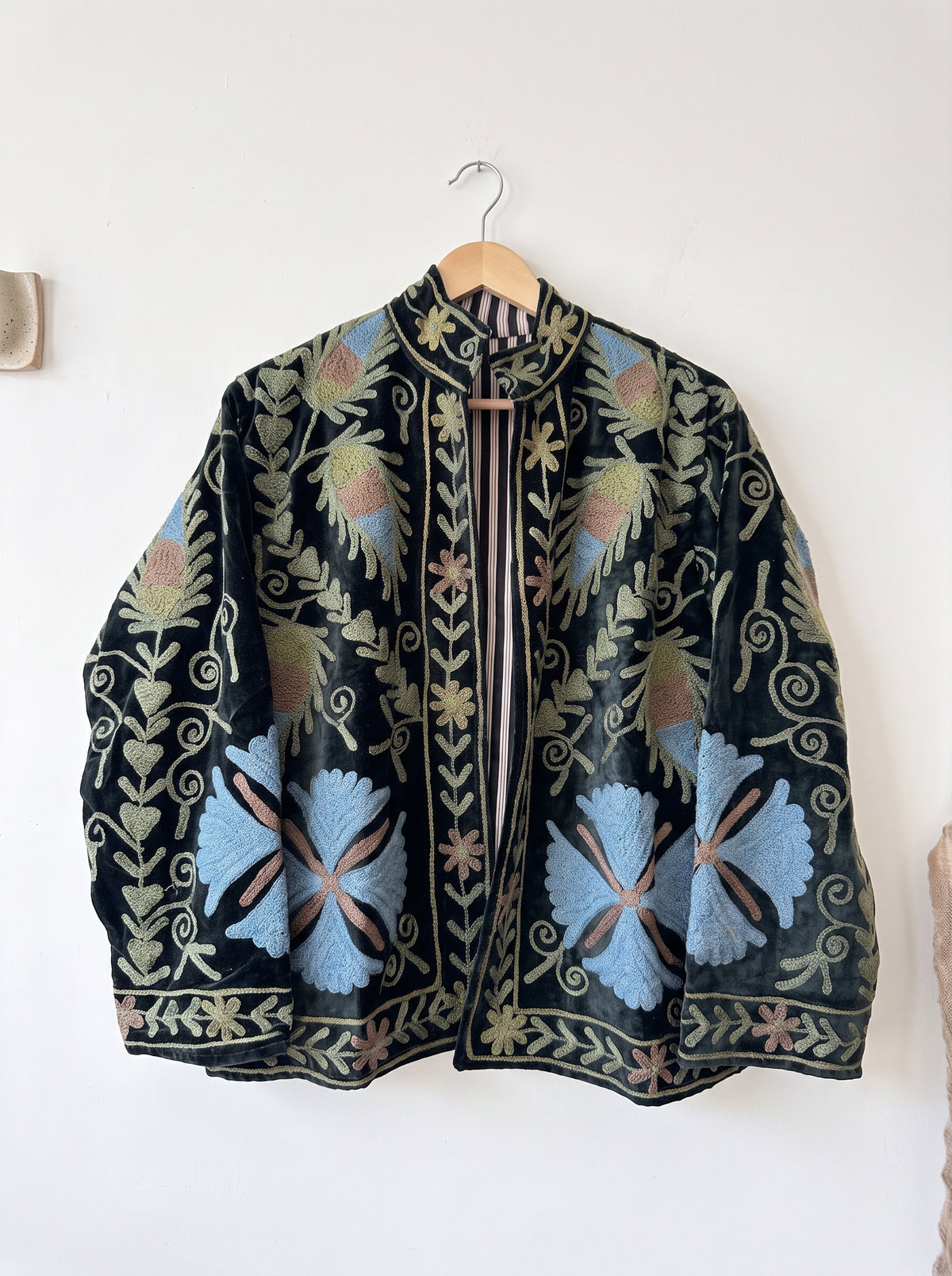 Midnight Botanica Suzani Velvet Jacket