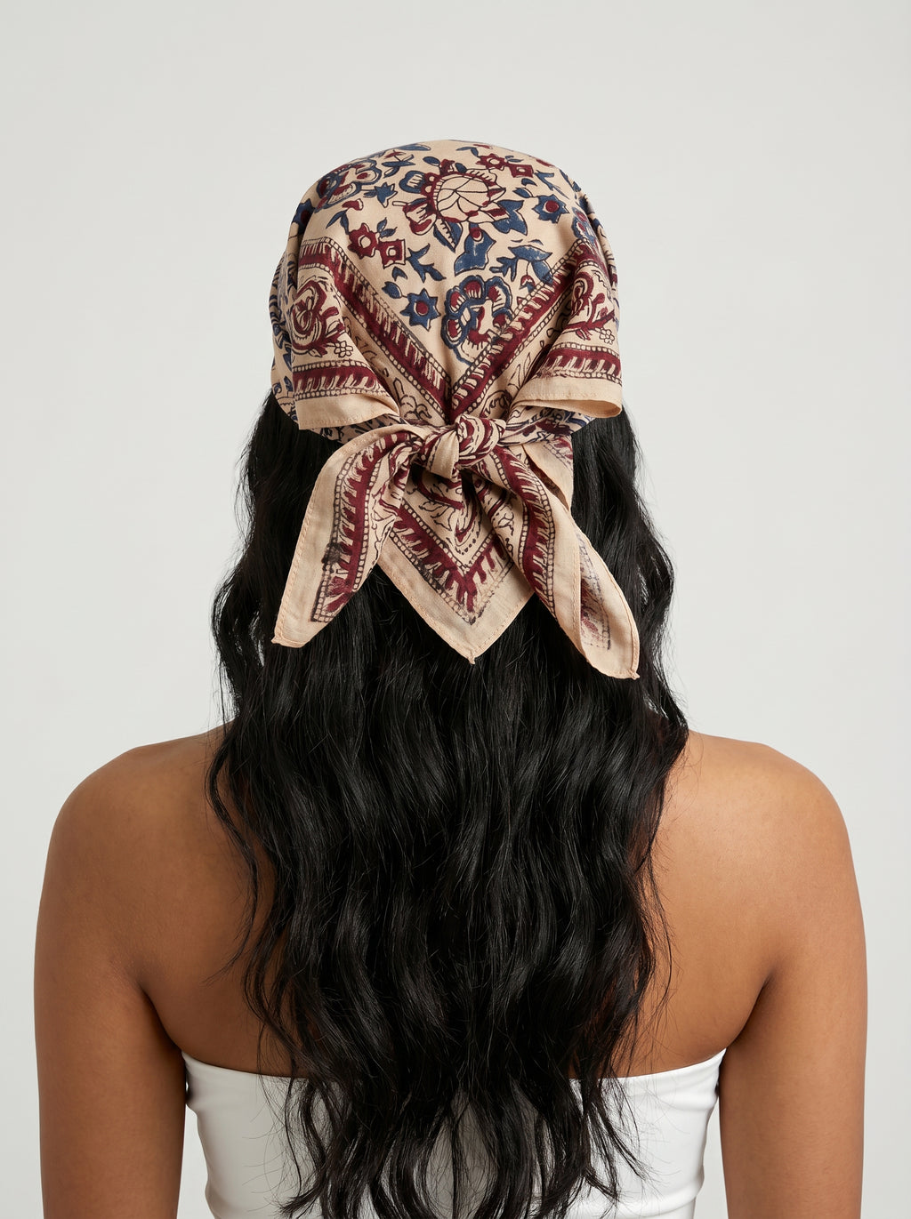 Ivory Bloom Cotton Bandana (Pack of 2)