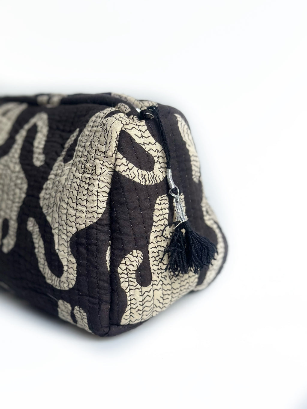 Midnight Tiger Quilted Pouch (set of 3)