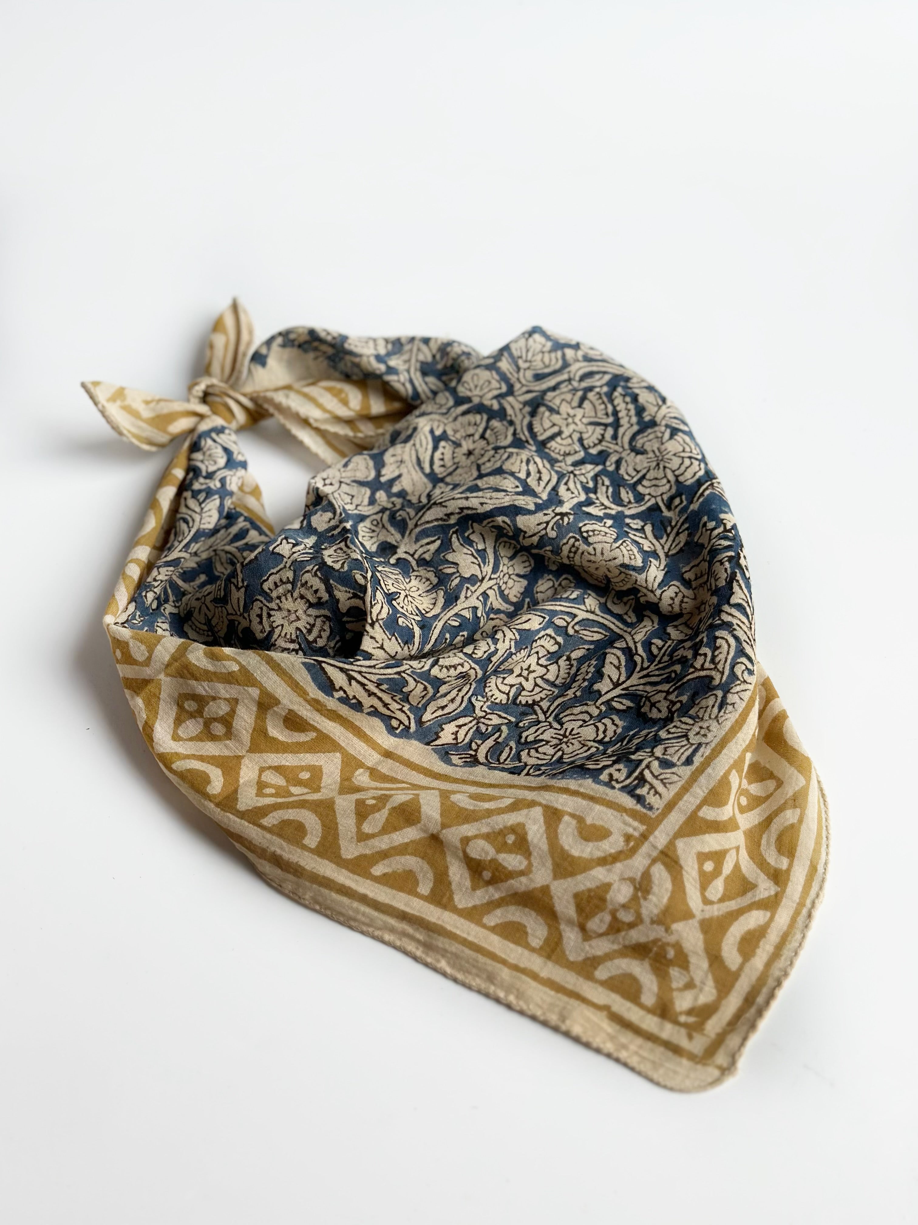 Indigo Heritage Cotton Bandana (Pack of 2)