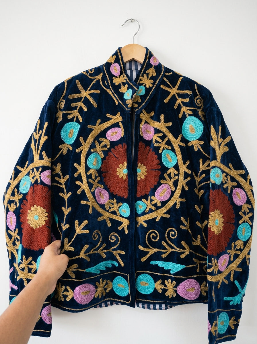 Midnight Garden Suzani Velvet Jacket