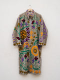 Vintage Meadow Suzani Velvet Long Jacket