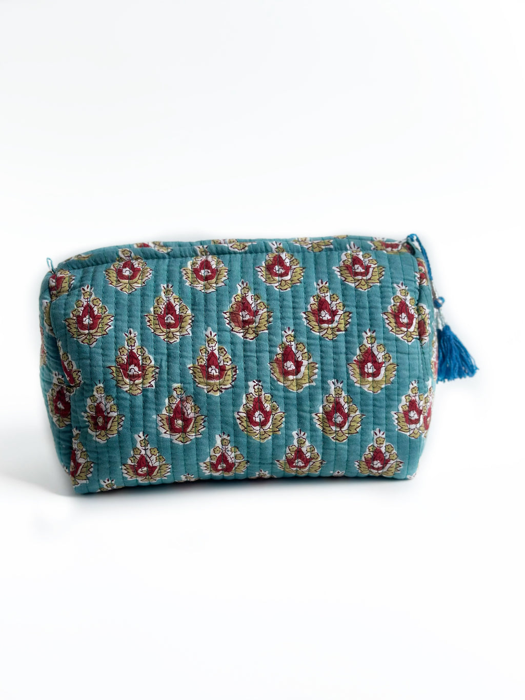 Turquoise Lotus Pouch (set of 3)
