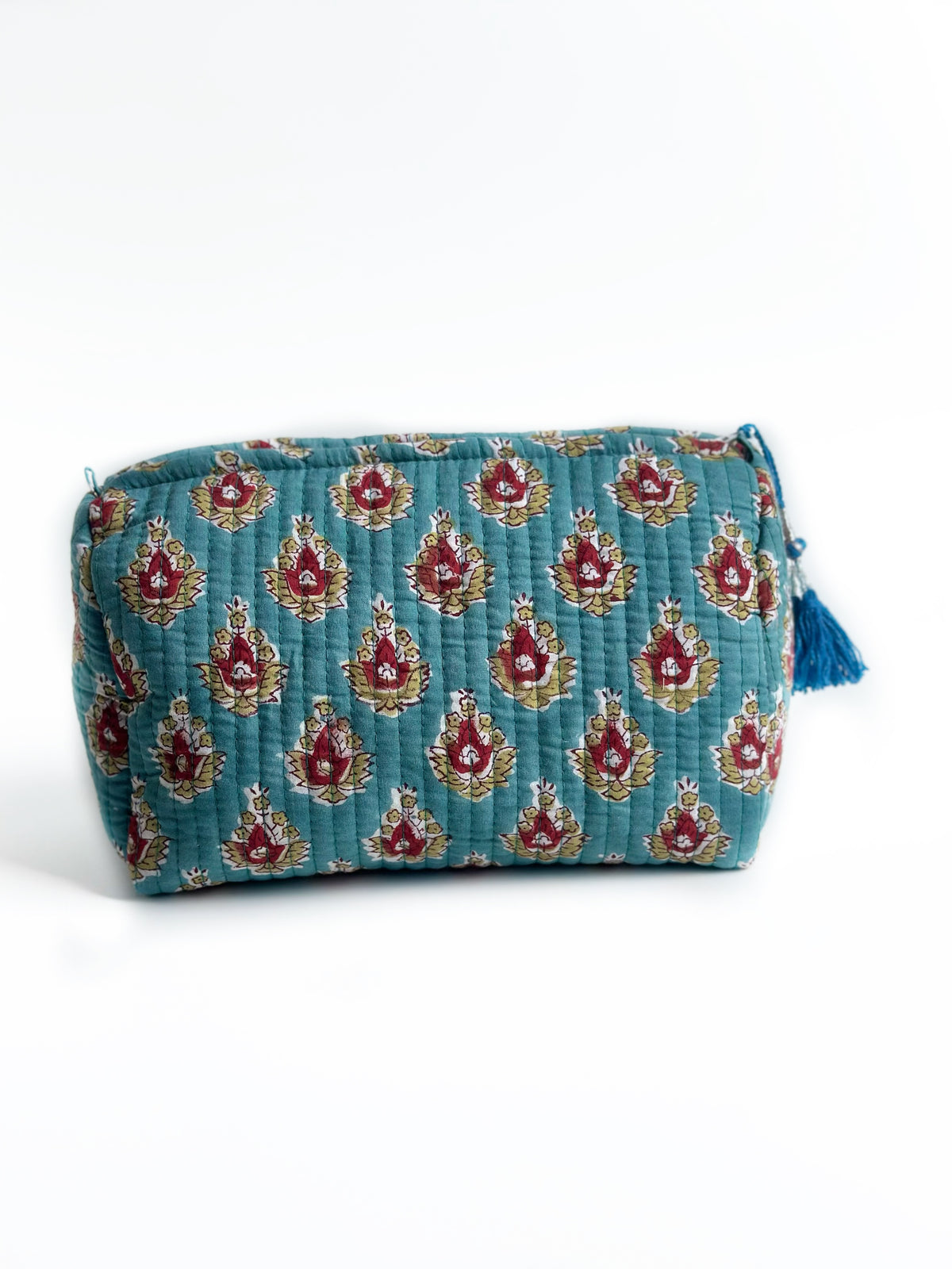 Turquoise Lotus Pouch (set of 3)