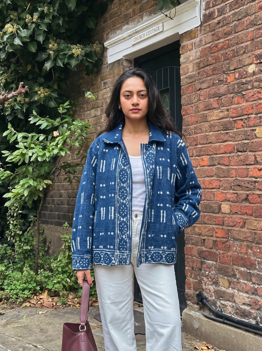 Indigo Dash Block Print TNT Jacket