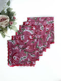 Blush Bloom Scalloped Napkins (set of 6)