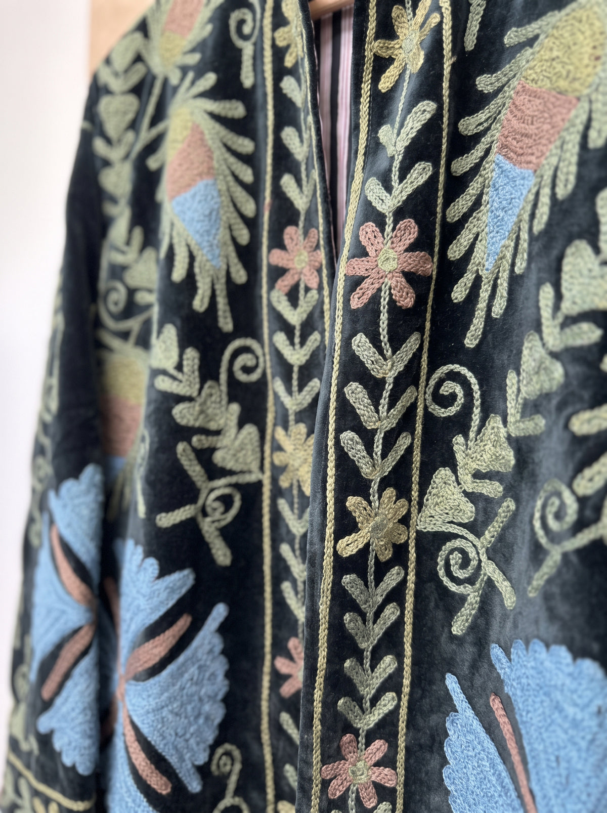 Midnight Botanica Suzani Velvet Jacket