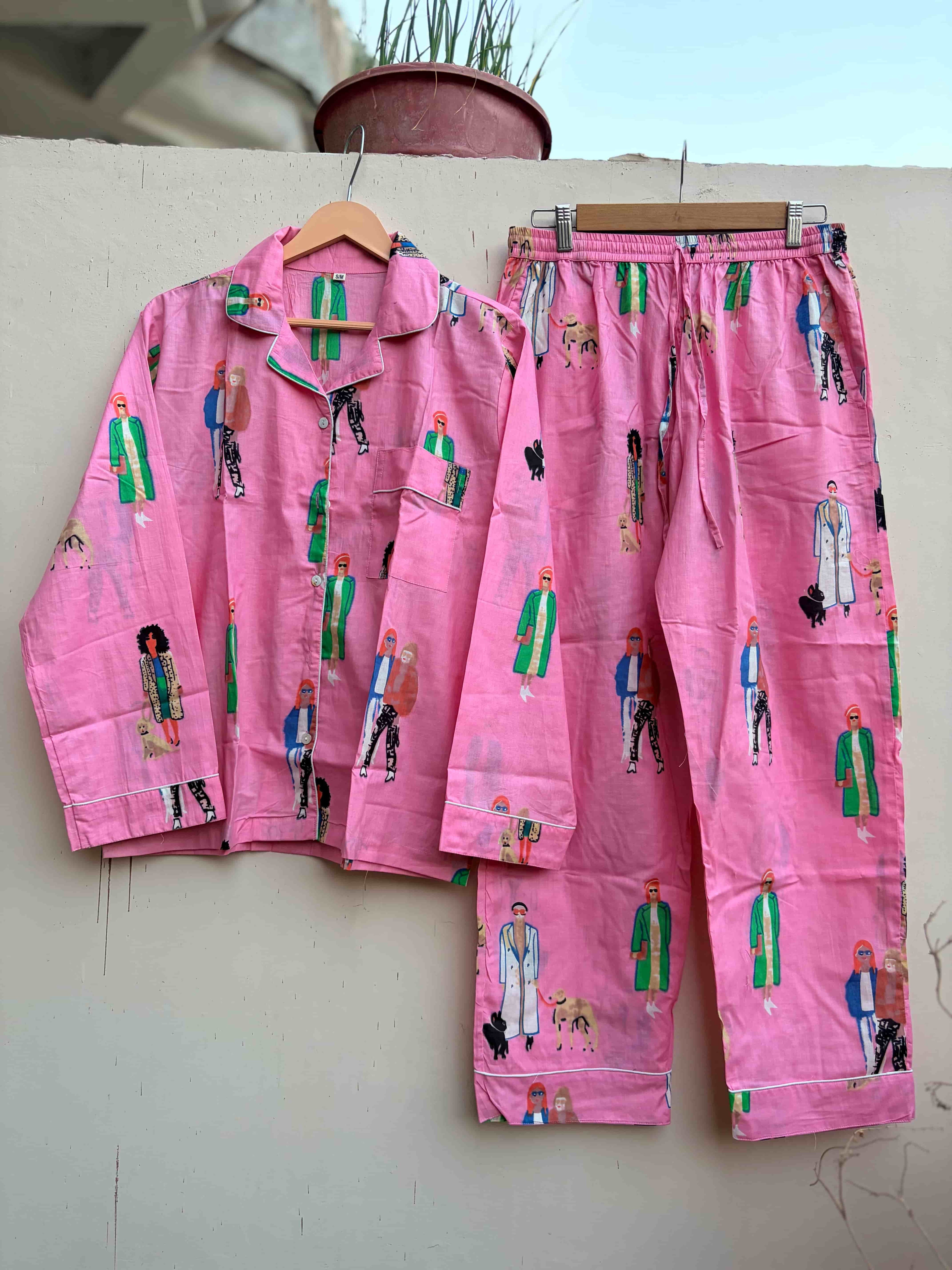 Vibrant Fashionista Print PJ sets
