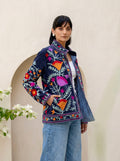 Midnight Wildflower Embroidered Jacket