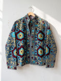 Azure Garden Suzani Velvet Jacket