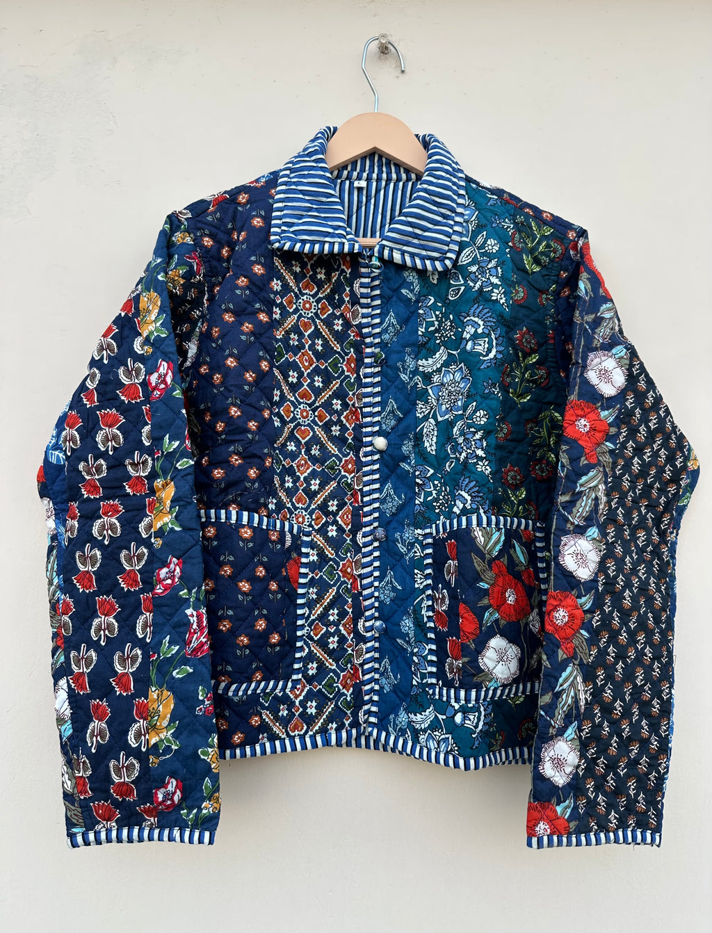 Indigo Dreams Patchwork Quilt Jacket