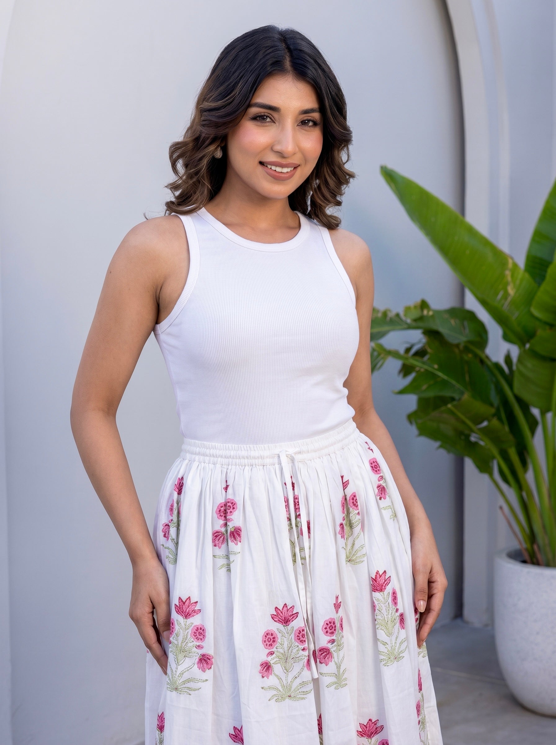 Rose Garden Flare Skirt