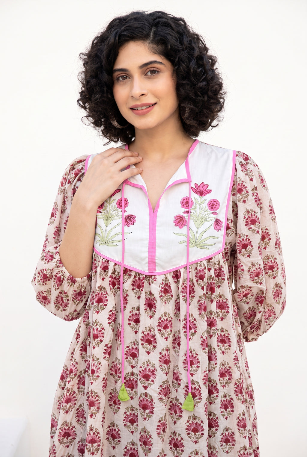 Blush Bloom Buta Cotton Printed Dresses