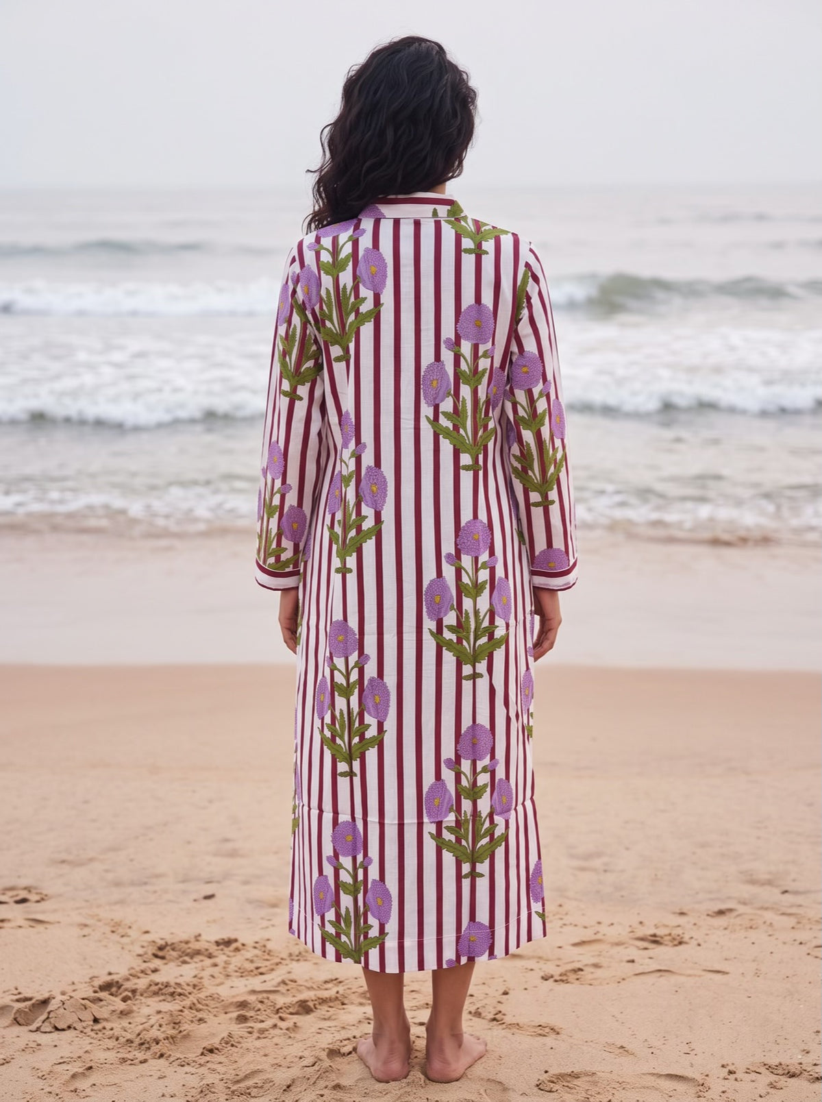 Wildflower Stripe Cotton Dress