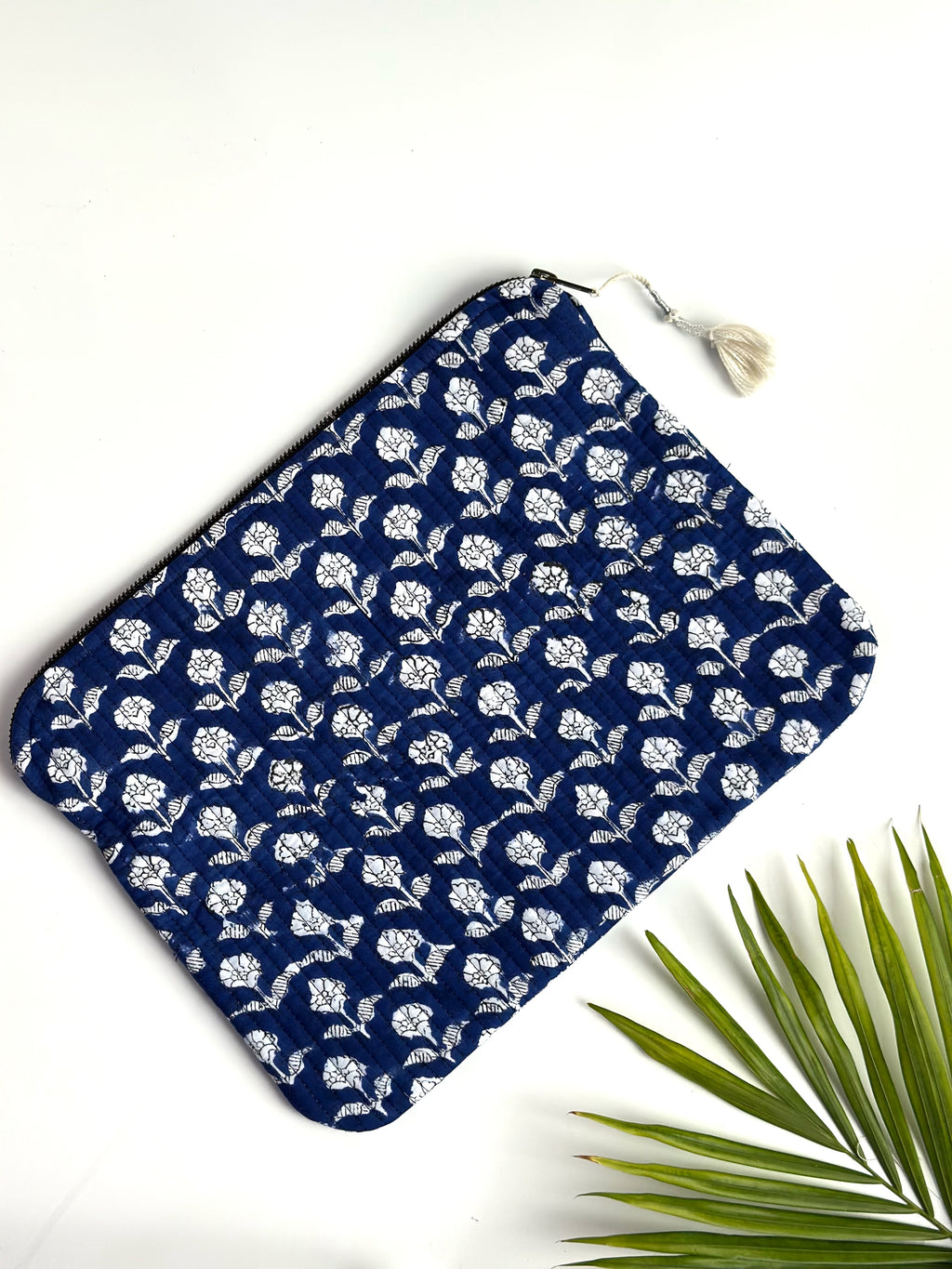 Royal Indigo Quilted Laptop & IPad Sleeve