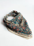 Teal Blossom Cotton Bandana (Pack of 2)