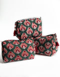 Meadow Bloom Quilted Pouch (set of 3)