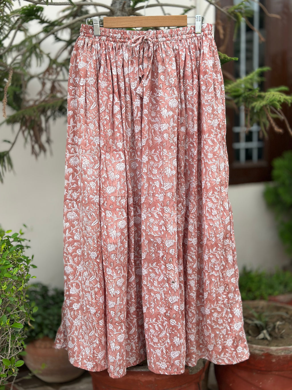 Blush Bloom Cotton Skirt