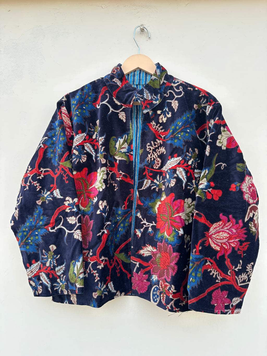 Midnight Garden Floral Velvet Jacket