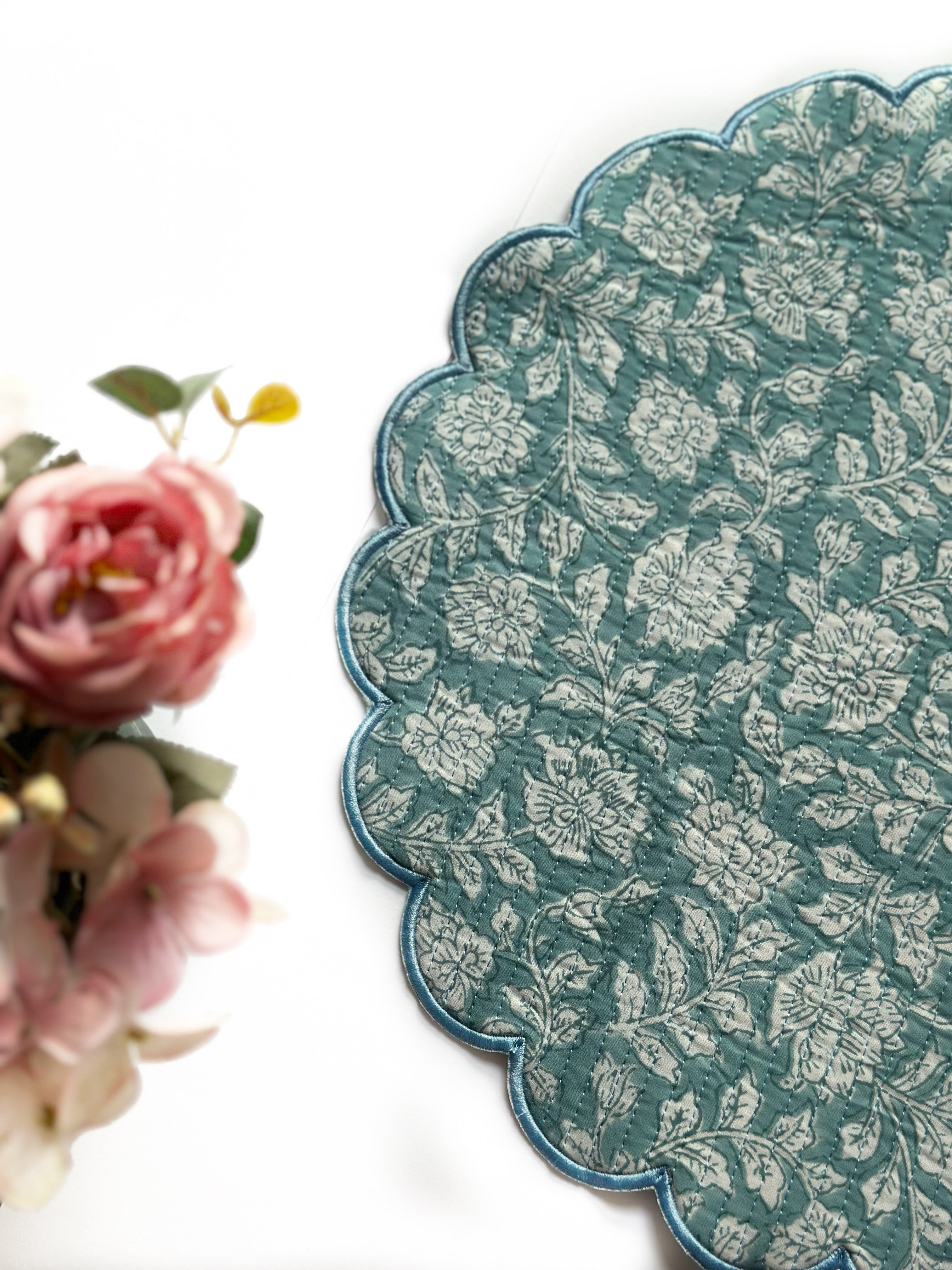 Minted Meadow Vintage Quilted Placemat Set of 6