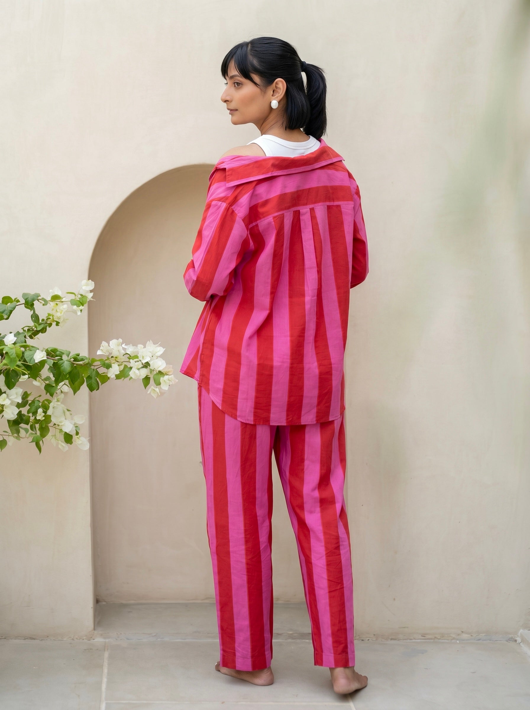 Pink Sunset Stripe Co-Ord Set