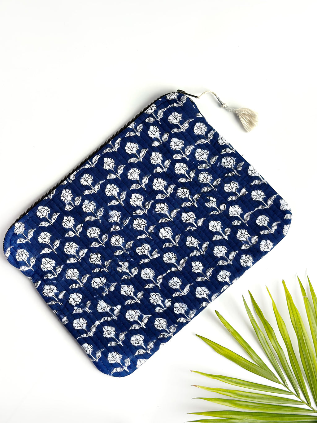 Royal Indigo Quilted Laptop & IPad Sleeve