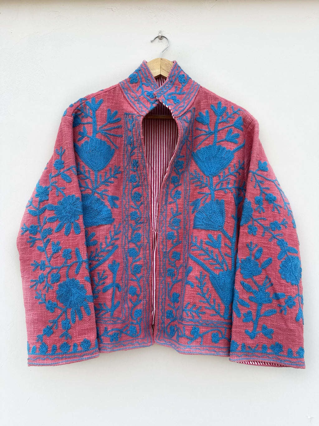 Rosé Bloom Cotton Tnt Suzani Jacket