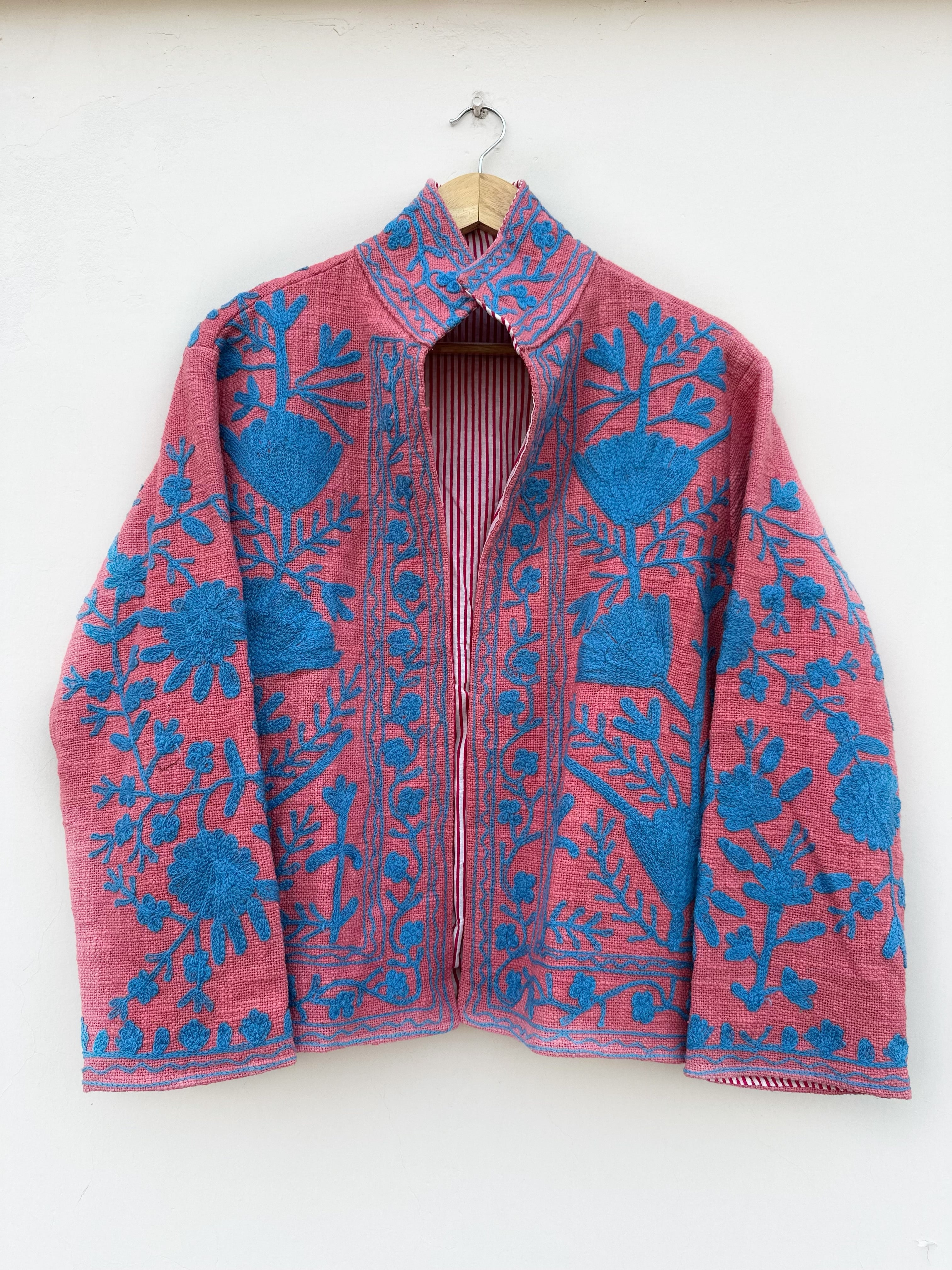 Rosé Bloom Cotton Tnt Suzani Jacket