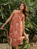 Sunset Bloom Midi Dress