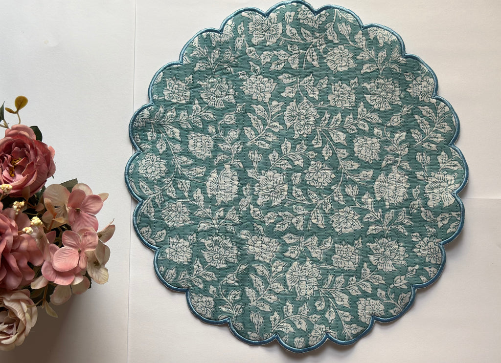 Minted Meadow Vintage Quilted Placemat Set of 6