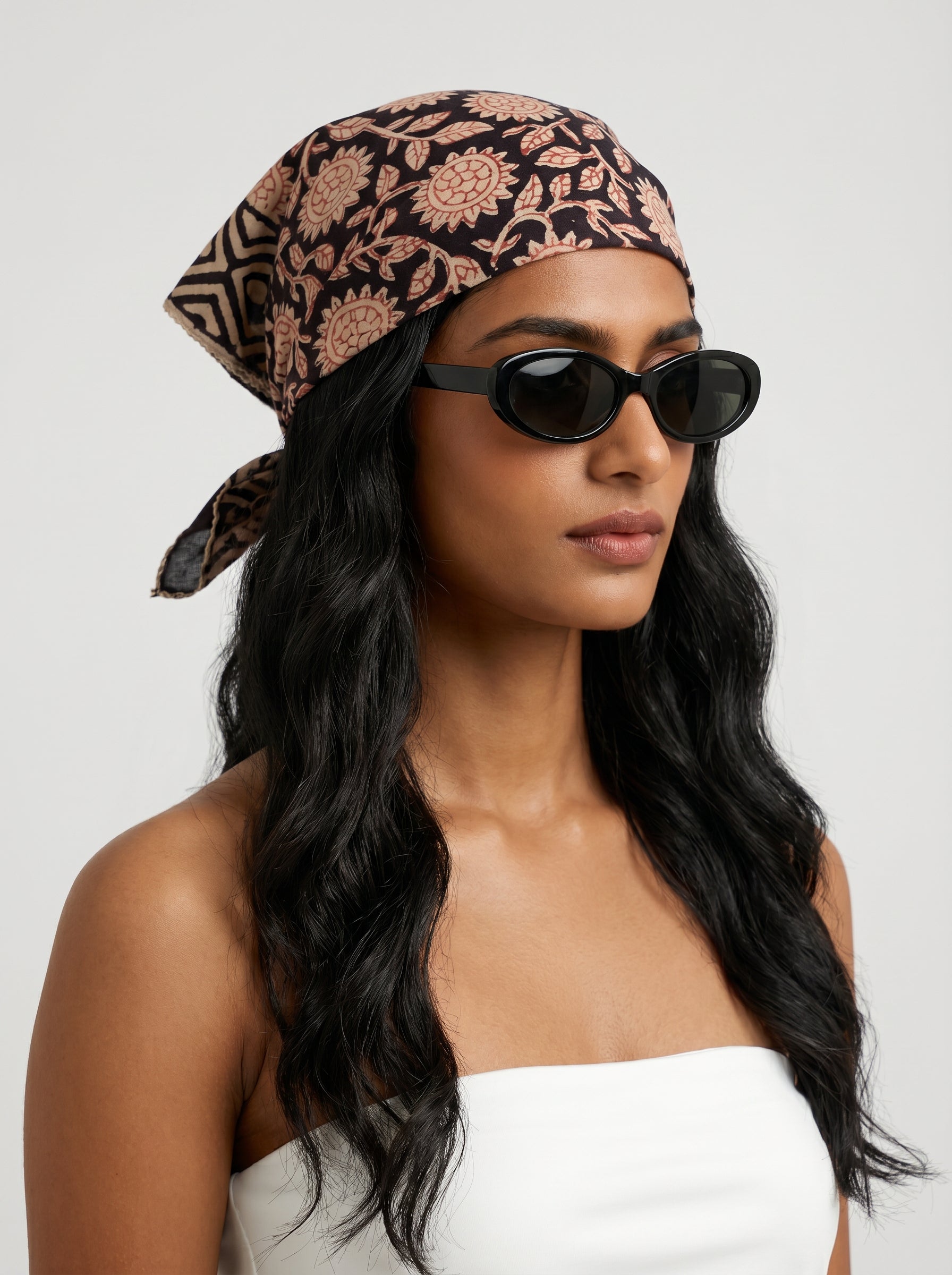 Midnight Floral Cotton Bandana (Pack of 2)