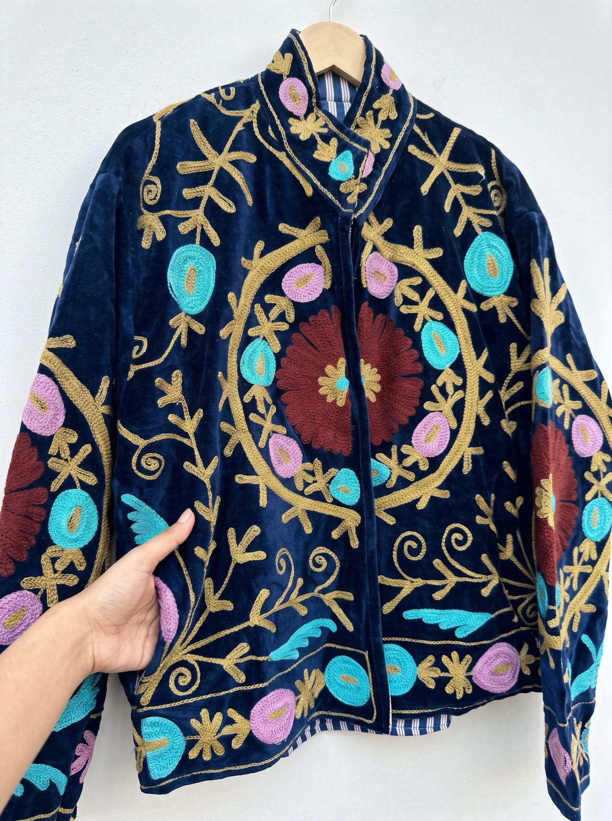 Midnight Garden Suzani Velvet Jacket