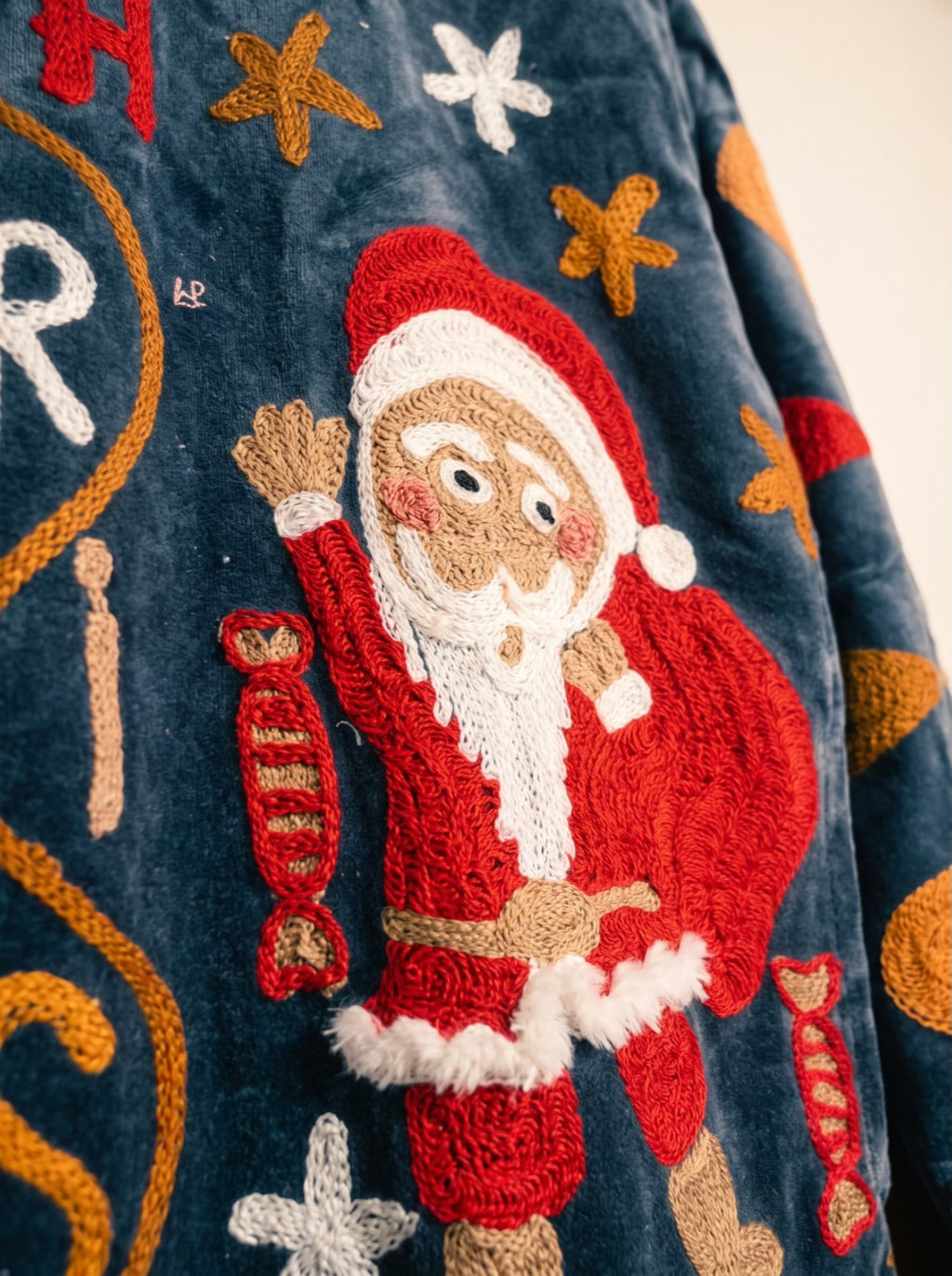 Christmas Santa Suzani Velvet Jacket