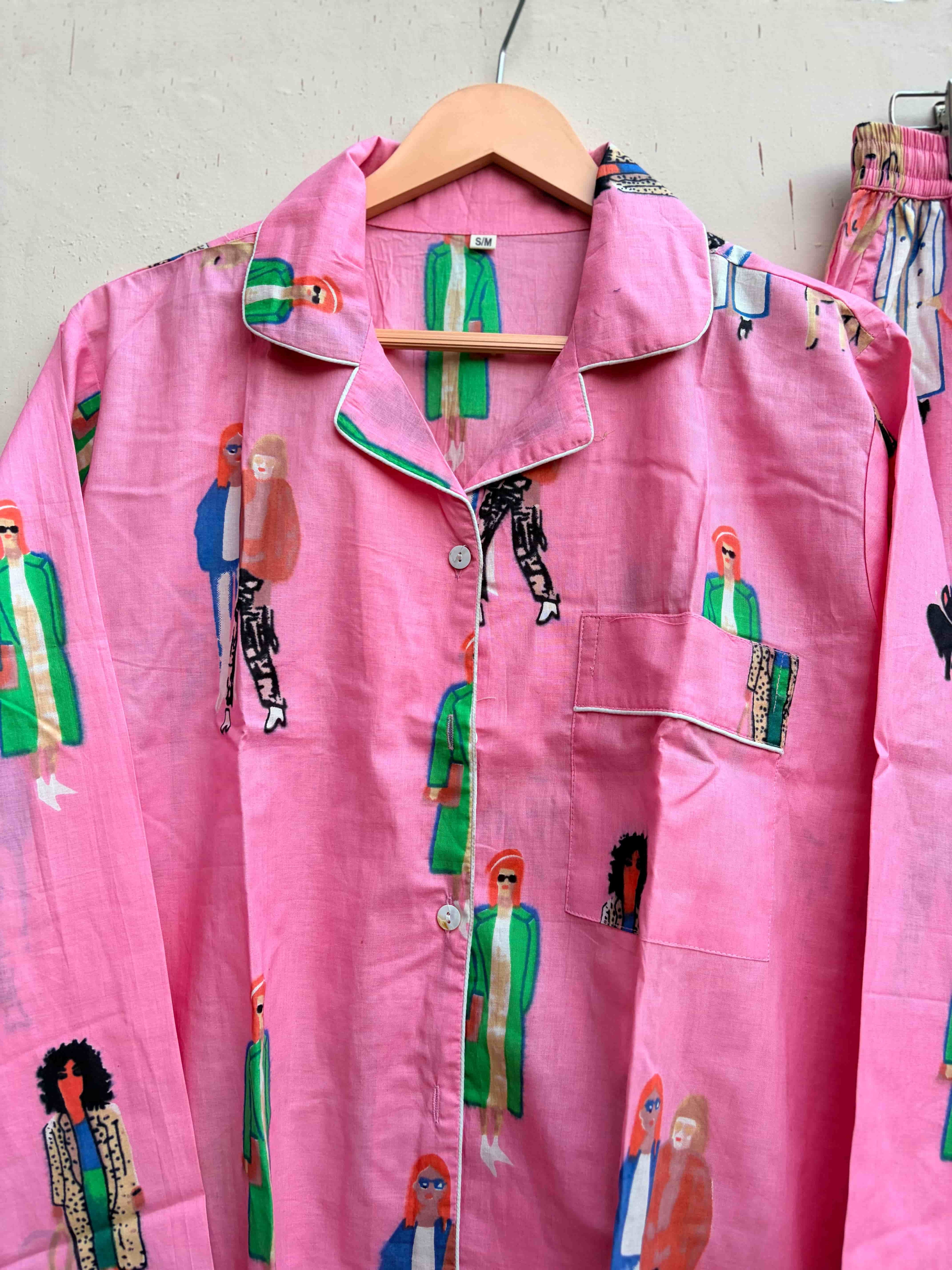Vibrant Fashionista Print PJ sets