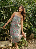 Sage Bloom Midi Dress