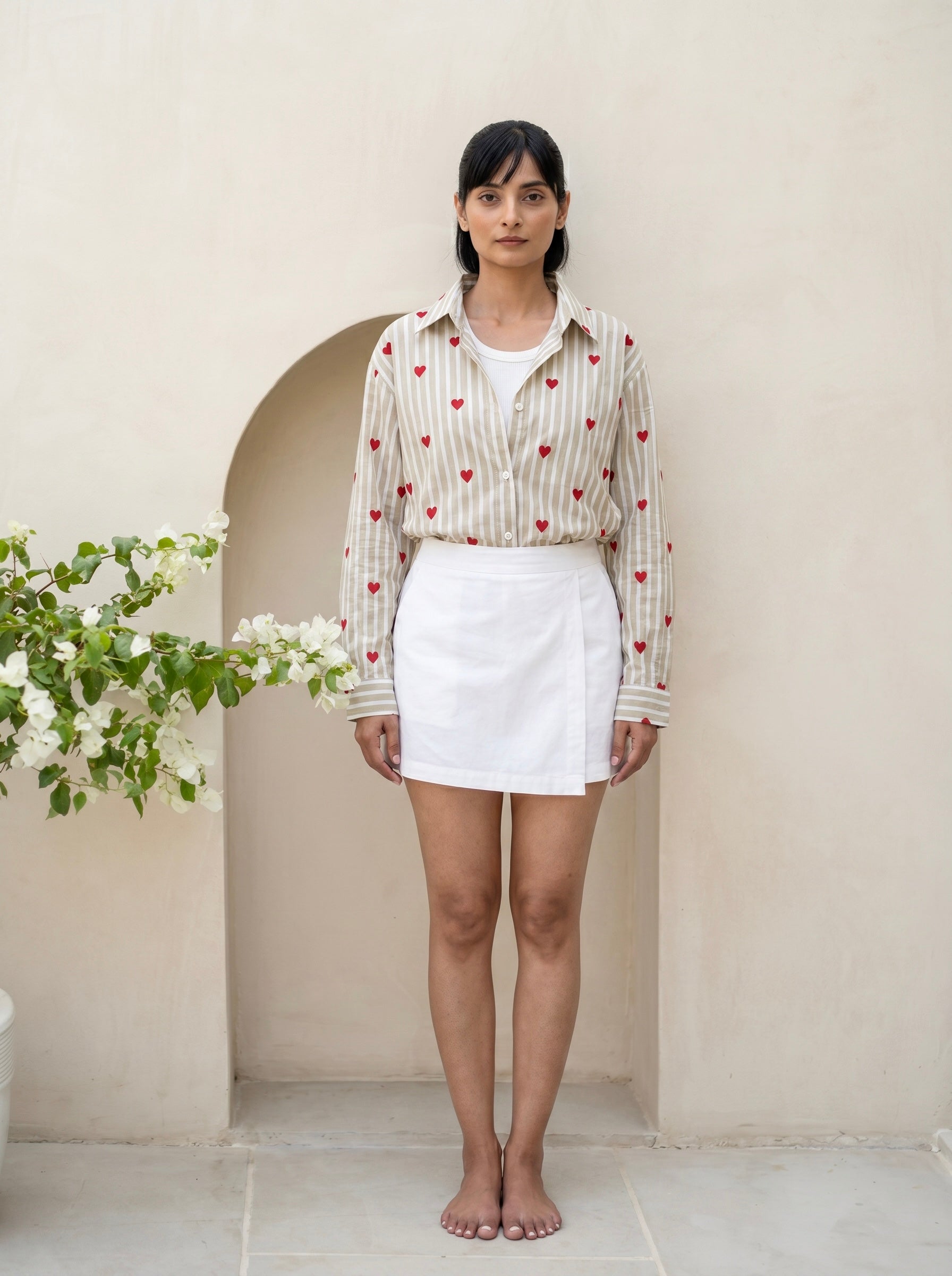 Love Story Heart Print Shirt