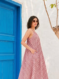Blush Blossom Cotton Maxi Dress